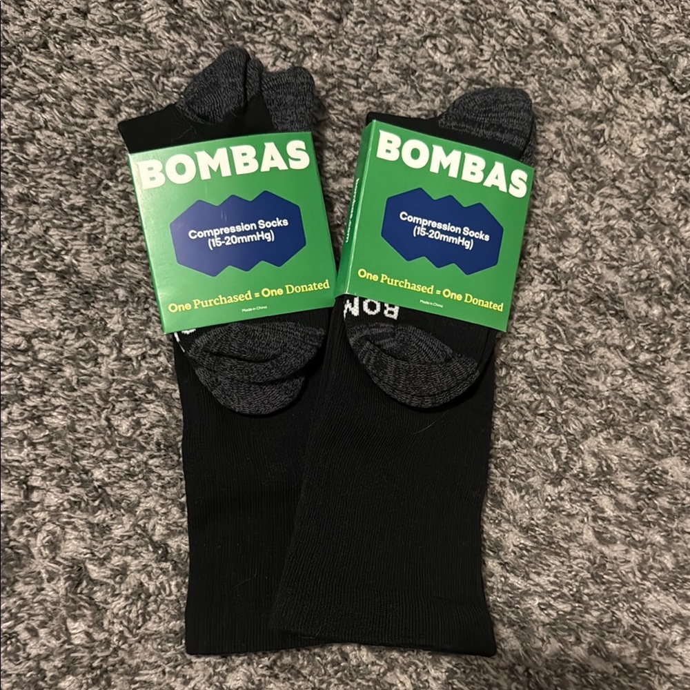 Bombas Black Compression Socks
